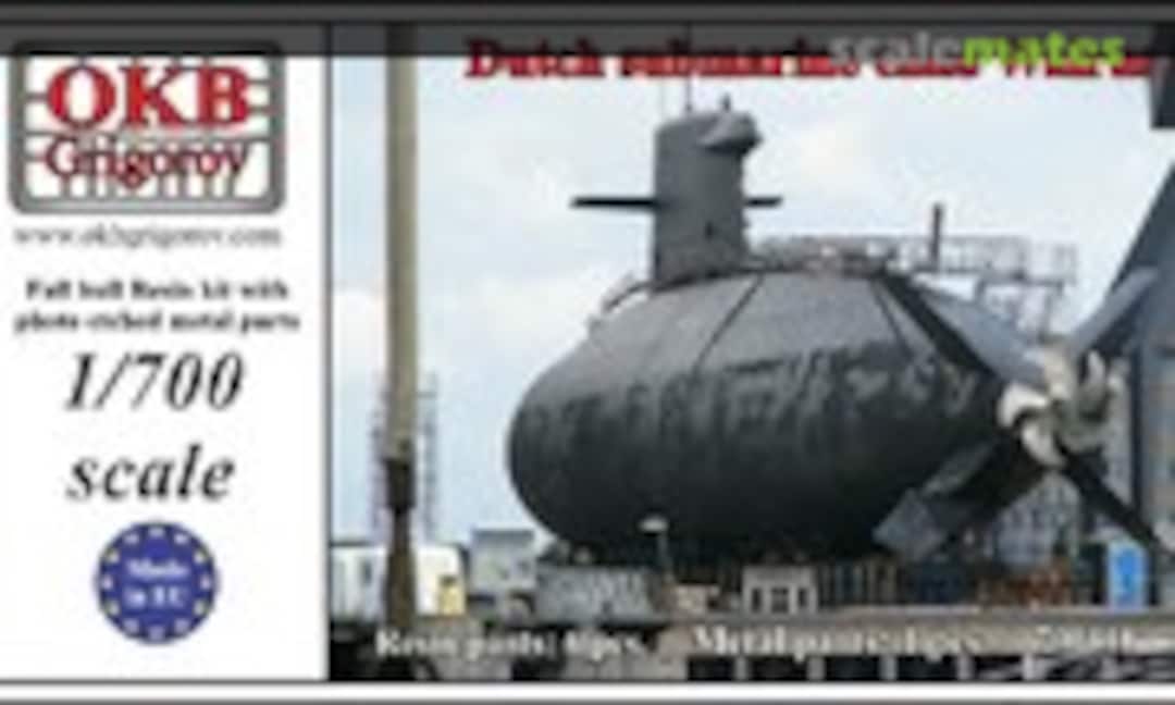 1:700 Dutch submarine class Walrus (OKB Grigorov 700111) 700111