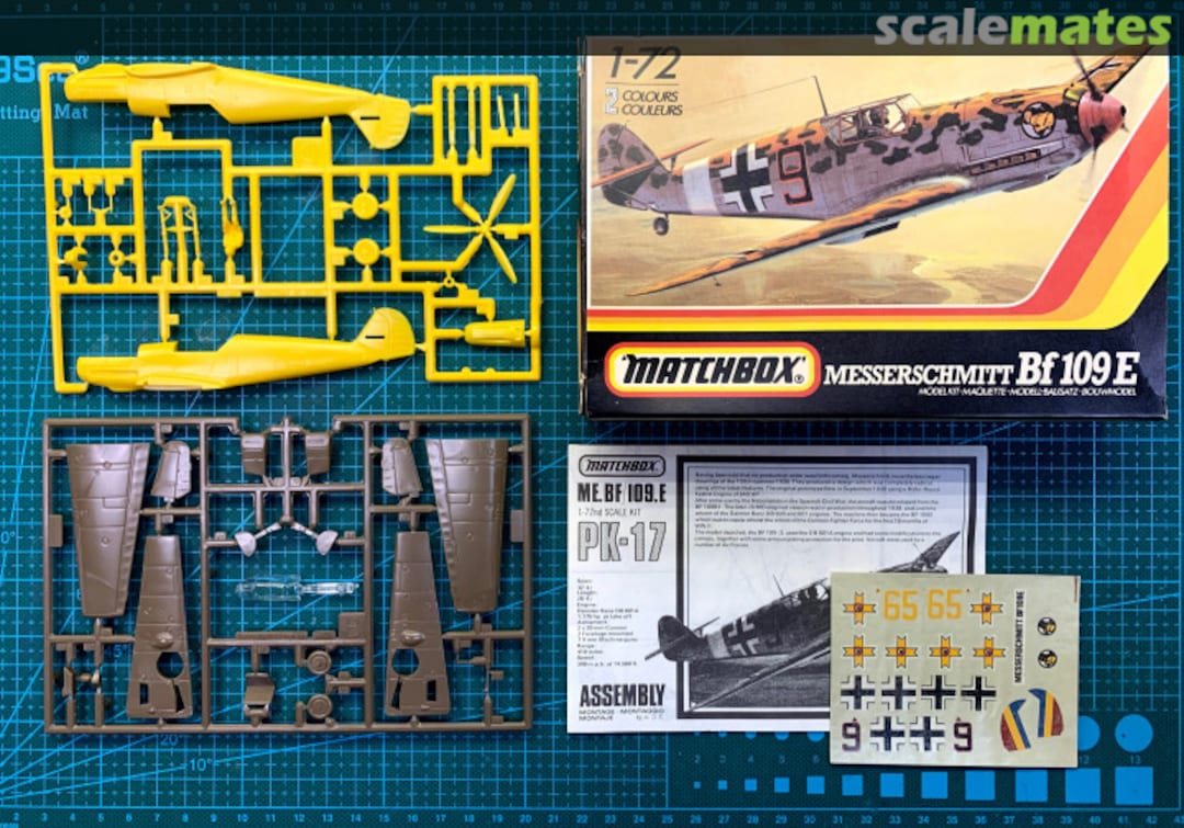 Contents Messerschmitt Bf 109 E PK-17 Matchbox Contents Messerschmitt Bf 109 E PK-17 Matchbox