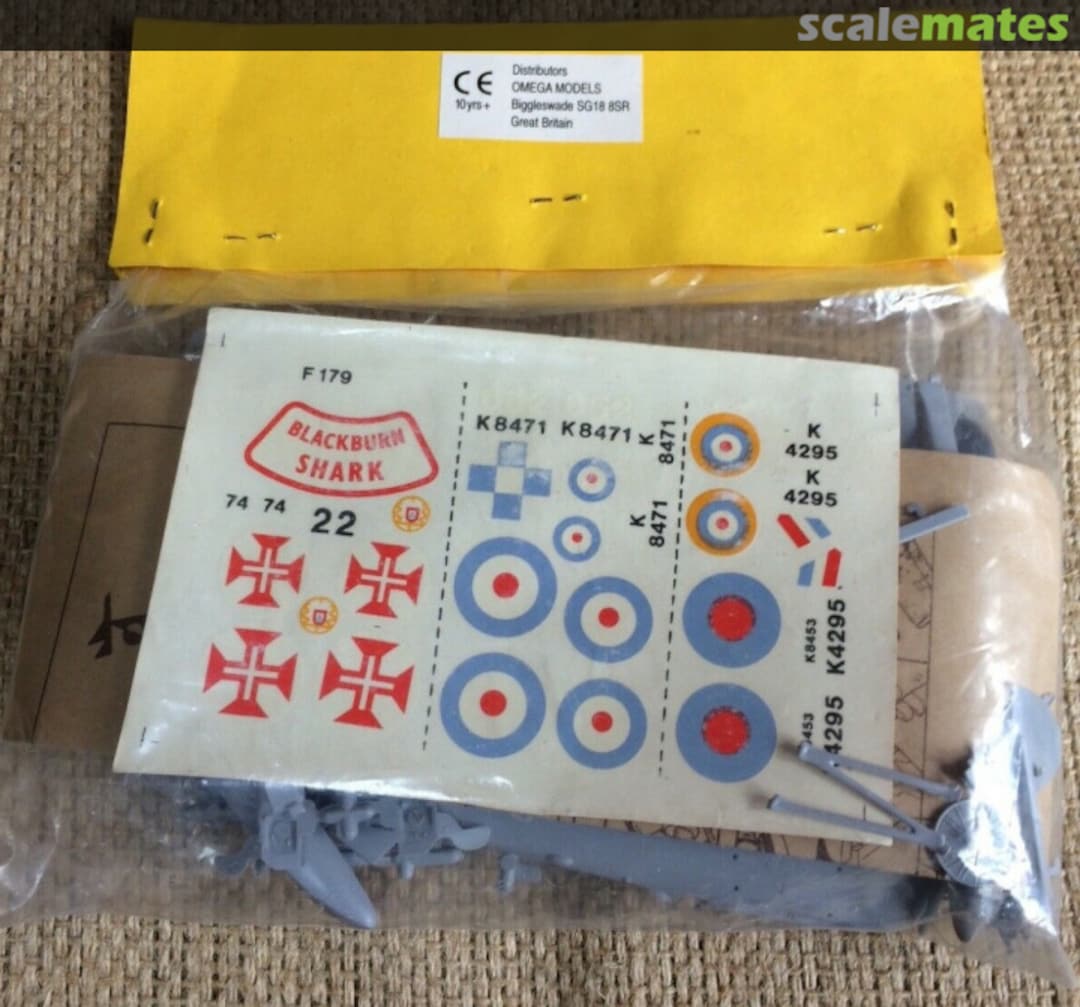 Contents Blackburn Shark Mk.IV F179 Omega Models Contents Blackburn Shark Mk.IV F179 Omega Models