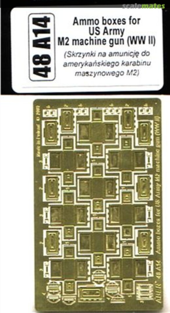 Boxart Ammo boxes for US Army (WWII) M2 Machine gun 48A14 Aber Boxart Ammo boxes for US Army (WWII) M2 Machine gun 48A14 Aber