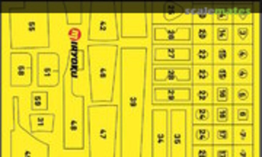 1:48 Kawasaki Ki-61-Id HIEN (TONY) - Surface panels mask (Miryoku MIR/48014) MIR/48014