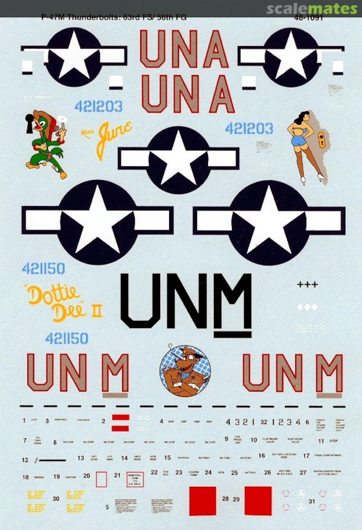 Boxart P-47M Thunderbolts 48-1091 Microscale Boxart P-47M Thunderbolts 48-1091 Microscale