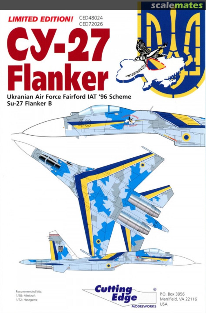 Boxart Su-27 Flanker CED48024 Cutting Edge Modelworks Boxart Su-27 Flanker CED48024 Cutting Edge Modelworks