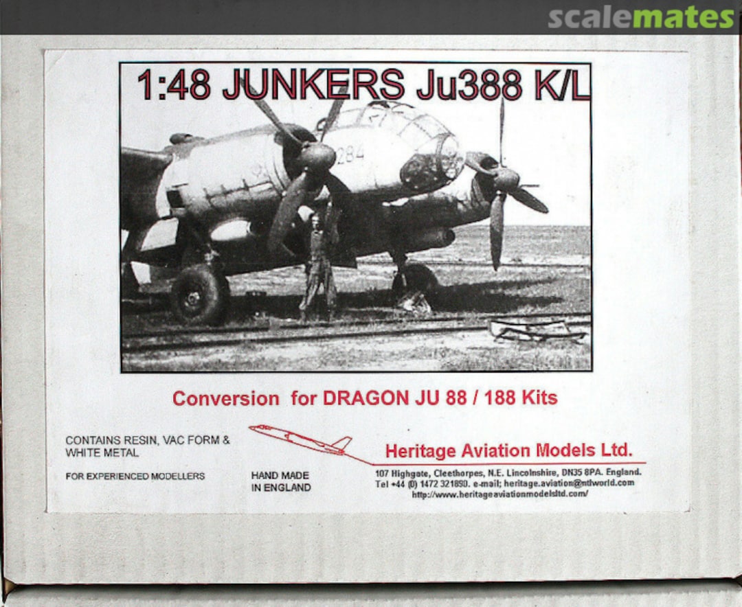Boxart Junkers Ju 388 K/L Conversion Heritage Aviation Models Boxart Junkers Ju 388 K/L Conversion Heritage Aviation Models