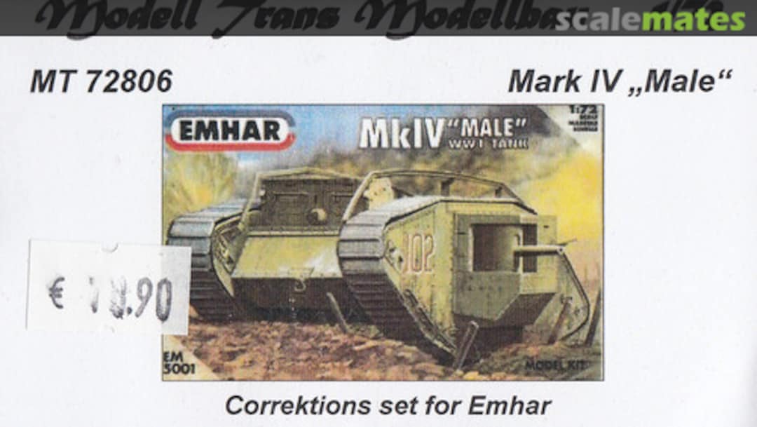 Boxart Mark IV "Male" MT72806 Modell Trans Modellbau Boxart Mark IV "Male" MT72806 Modell Trans Modellbau