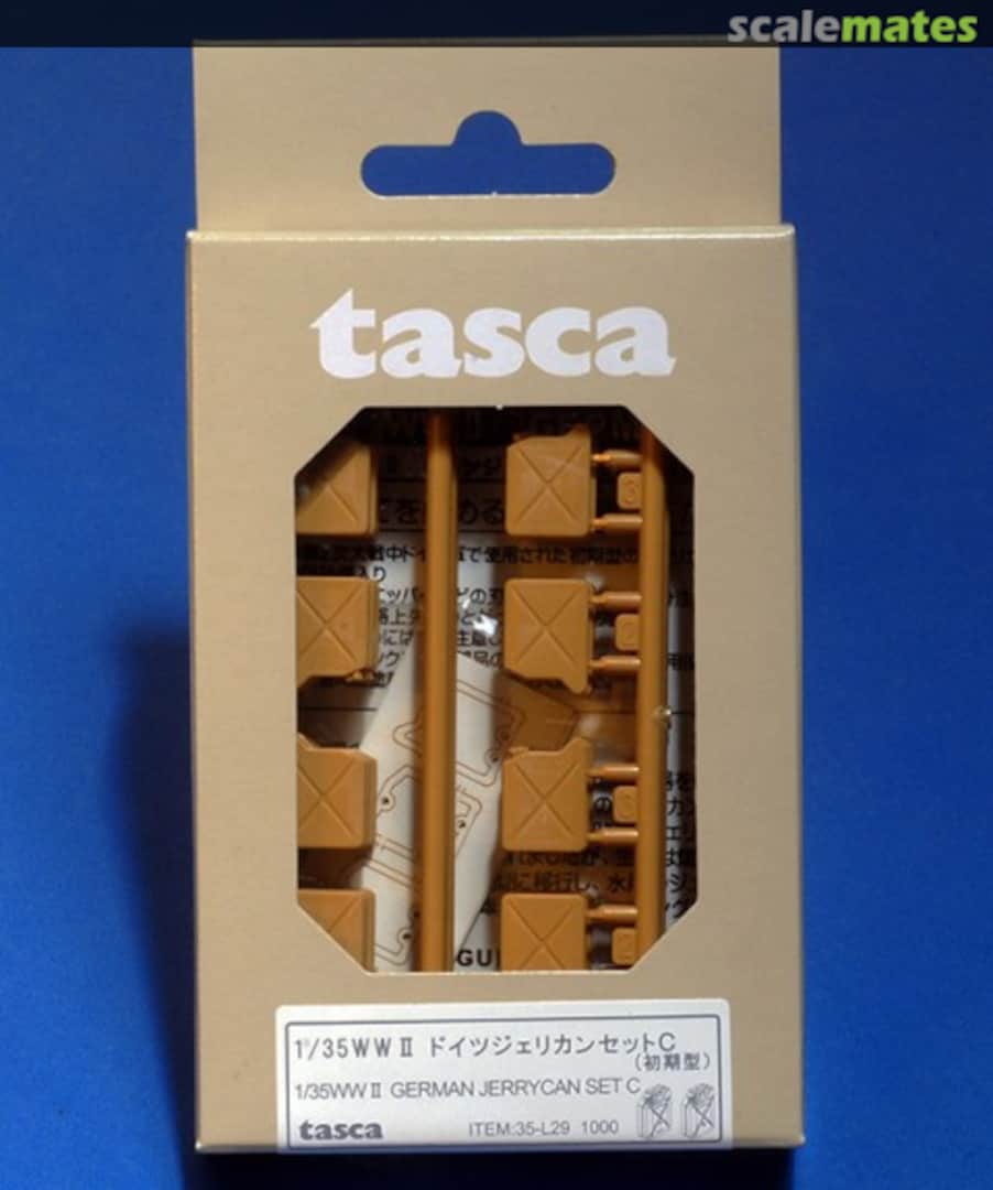 Boxart WWII German Jerrycan Set C 35-L29 Tasca Boxart WWII German Jerrycan Set C 35-L29 Tasca