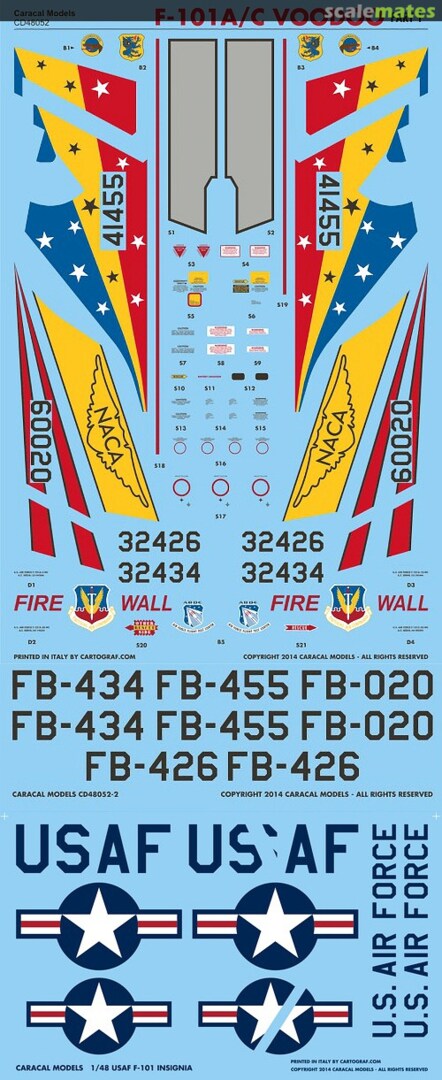 Boxart F-101A/C Voodoo CD48052 Caracal Models