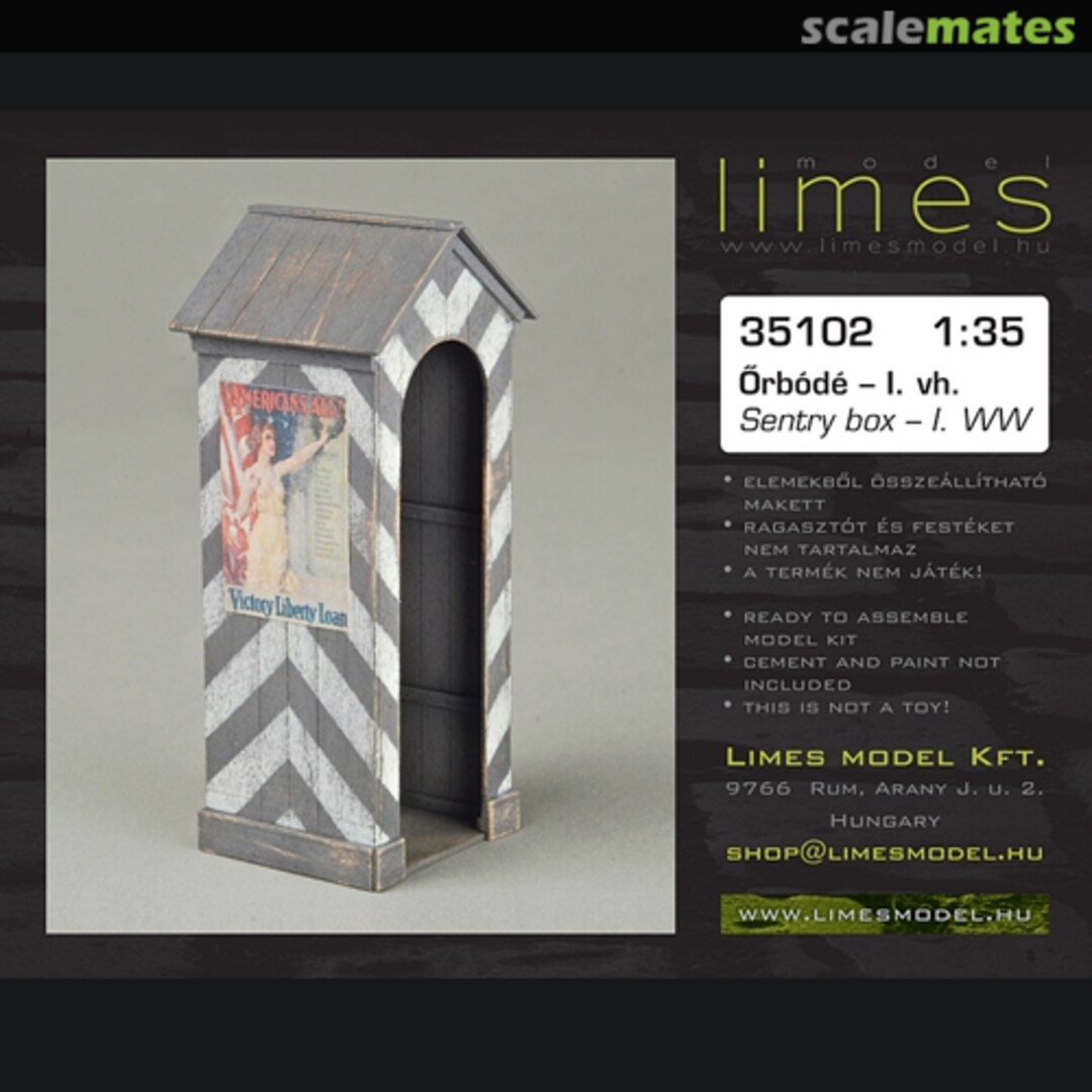 Boxart WW1 Sentry box 35102 Limes Model Boxart WW1 Sentry box 35102 Limes Model