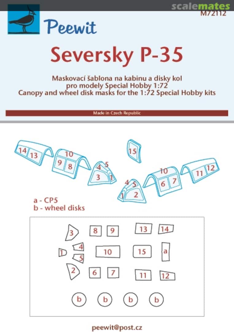 Boxart Seversky P-35A M72112 Peewit Boxart Seversky P-35A M72112 Peewit