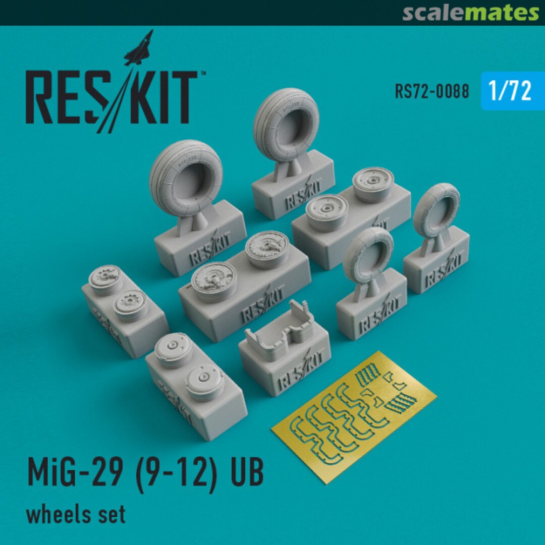 Boxart MiG-29 (9-12) UB - wheels set RS72-0088 ResKit Boxart MiG-29 (9-12) UB - wheels set RS72-0088 ResKit