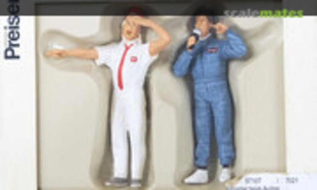 1:24 Reporter beim Autorennen (Preiser 57107) 57107