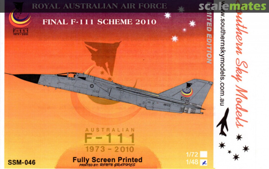 Boxart Final F-111 Scheme 2010 SSM-046 Southern Sky Models