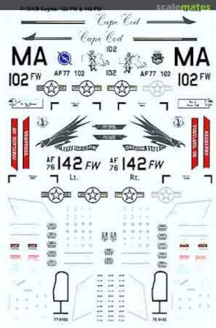 Boxart F-15A/B Eagles 48-1092 Microscale Boxart F-15A/B Eagles 48-1092 Microscale