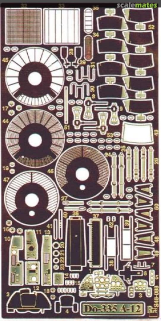 Boxart Dornier Do-335A-12 Trainer - PE Details Set S48-088 Part Boxart Dornier Do-335A-12 Trainer - PE Details Set S48-088 Part