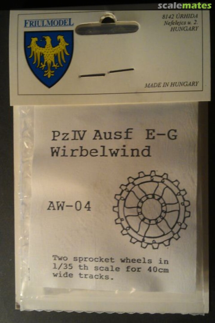 Boxart Pz IV Ausf. E-G, Wirbelwind AW-04 Friulmodel Boxart Pz IV Ausf. E-G, Wirbelwind AW-04 Friulmodel
