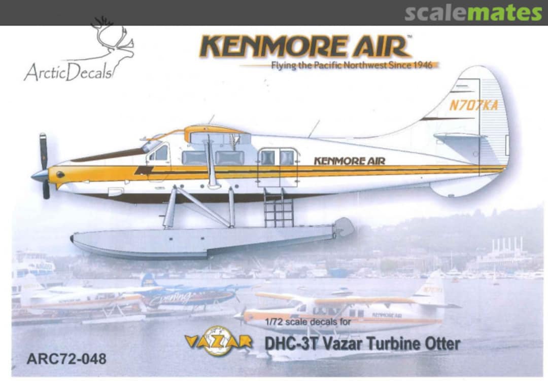 Boxart DHC-3T Vazar Turbine Otter Kenmore Air ARC72-048 Arctic Decals Boxart DHC-3T Vazar Turbine Otter Kenmore Air ARC72-048 Arctic Decals