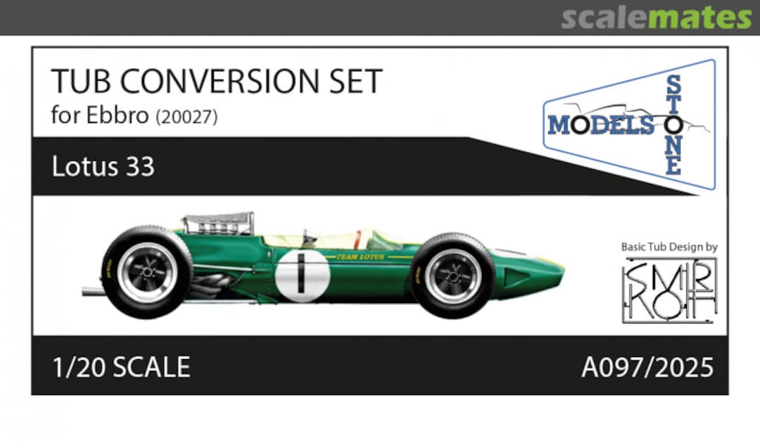 Boxart Lotus 33 Tub Conversion Set A097/2025 Stone Models Boxart Lotus 33 Tub Conversion Set A097/2025 Stone Models
