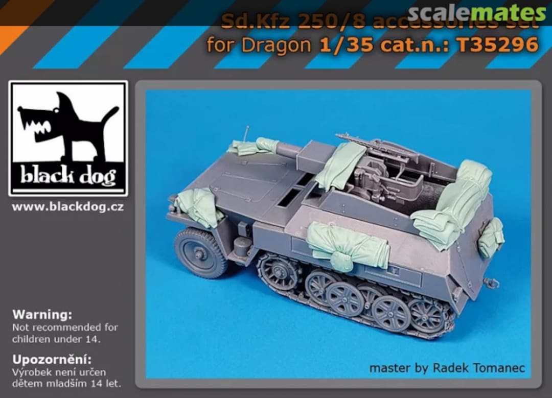 Boxart Sd.Kfz 250/8 accessories set T35296 Black Dog Boxart Sd.Kfz 250/8 accessories set T35296 Black Dog