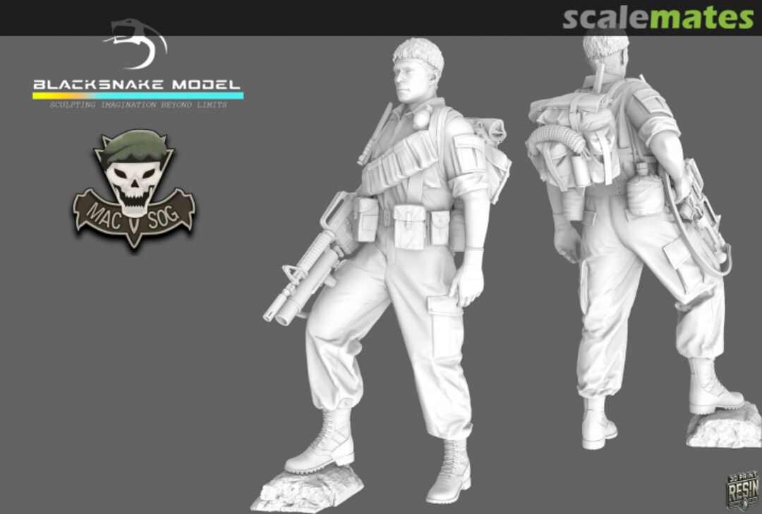 Boxart MACV SOG Soldier 08 SOG_08_72 BlackSnake Model