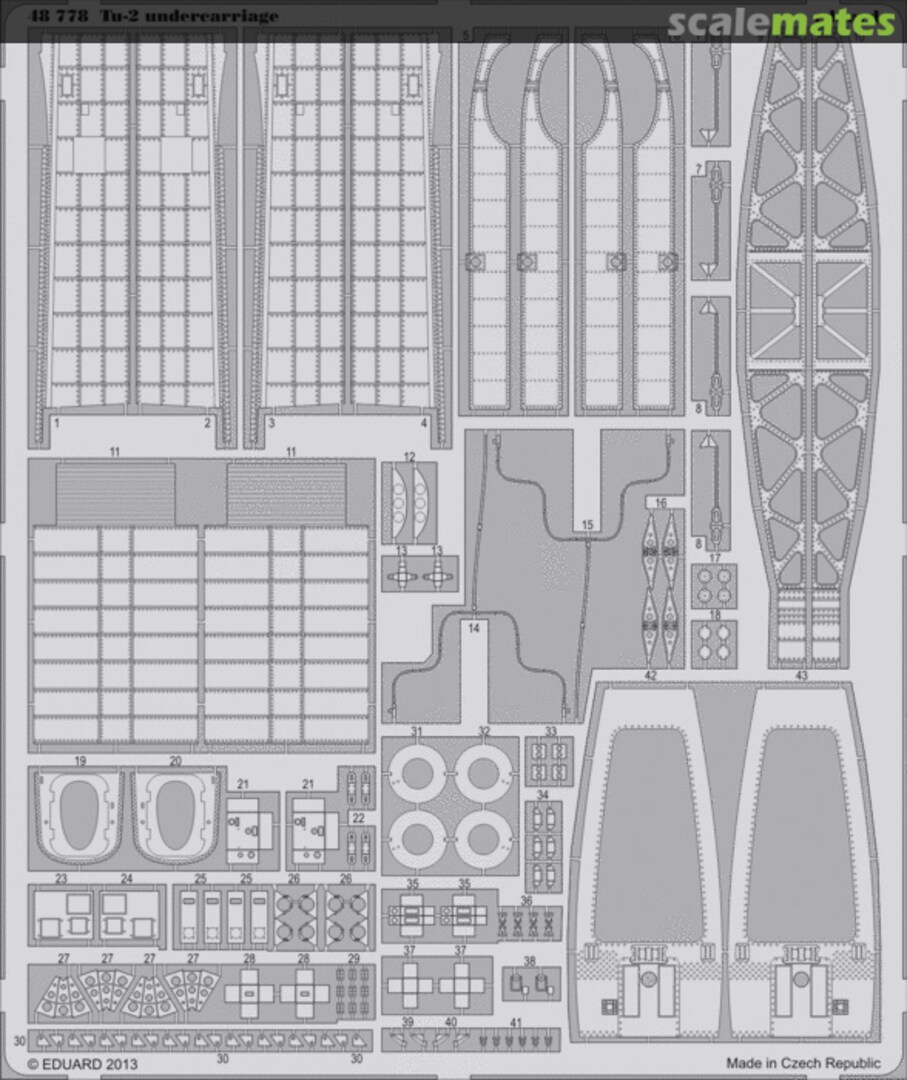 Boxart Tu-2 Undercarriage - Xuntong Model - 48778 Eduard Boxart Tu-2 Undercarriage - Xuntong Model - 48778 Eduard