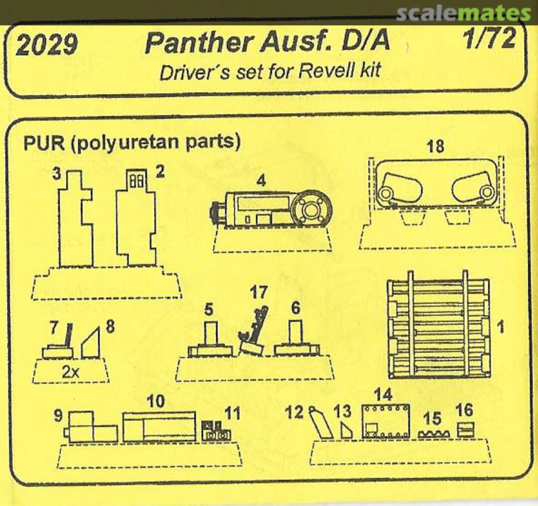 Boxart Panther Ausf.A/D driver’s set 2029 CMK Boxart Panther Ausf.A/D driver’s set 2029 CMK