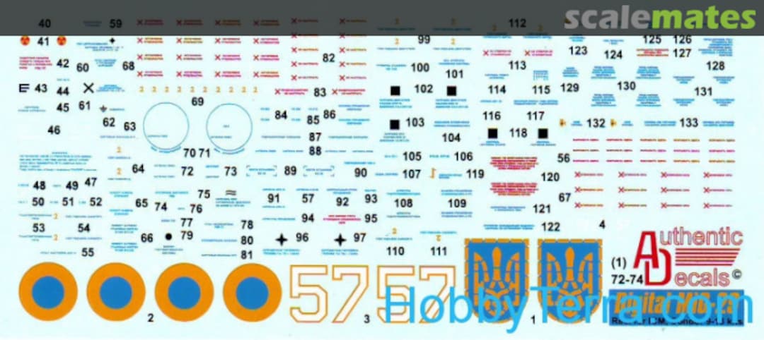 Contents Digital MiG-29 72-74 Authentic Decals Contents Digital MiG-29 72-74 Authentic Decals