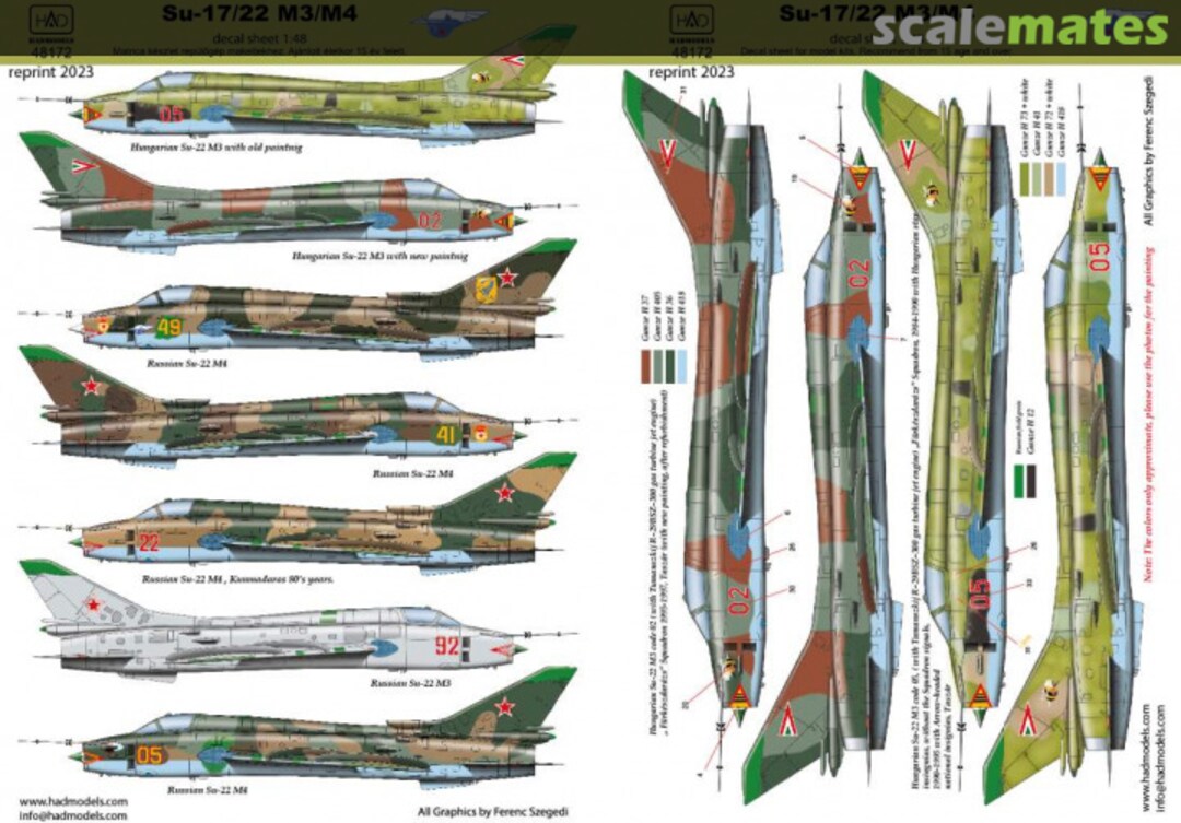 Boxart Su-17/22 M3/M4 48172 HADmodels Boxart Su-17/22 M3/M4 48172 HADmodels