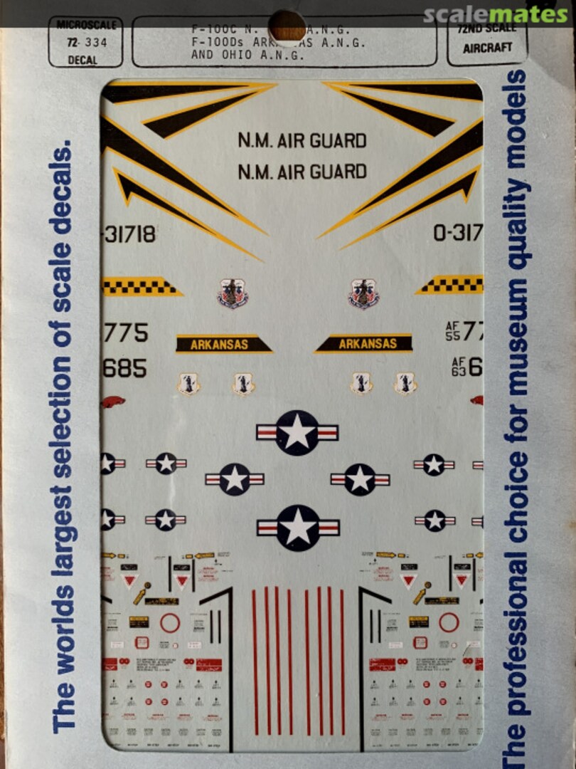 Boxart F-100C and F-100D ANG 72-334 Microscale Boxart F-100C and F-100D ANG 72-334 Microscale
