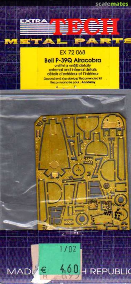 Boxart Bell P-39 Q Airacobra EX 72068 Extratech Boxart Bell P-39 Q Airacobra EX 72068 Extratech