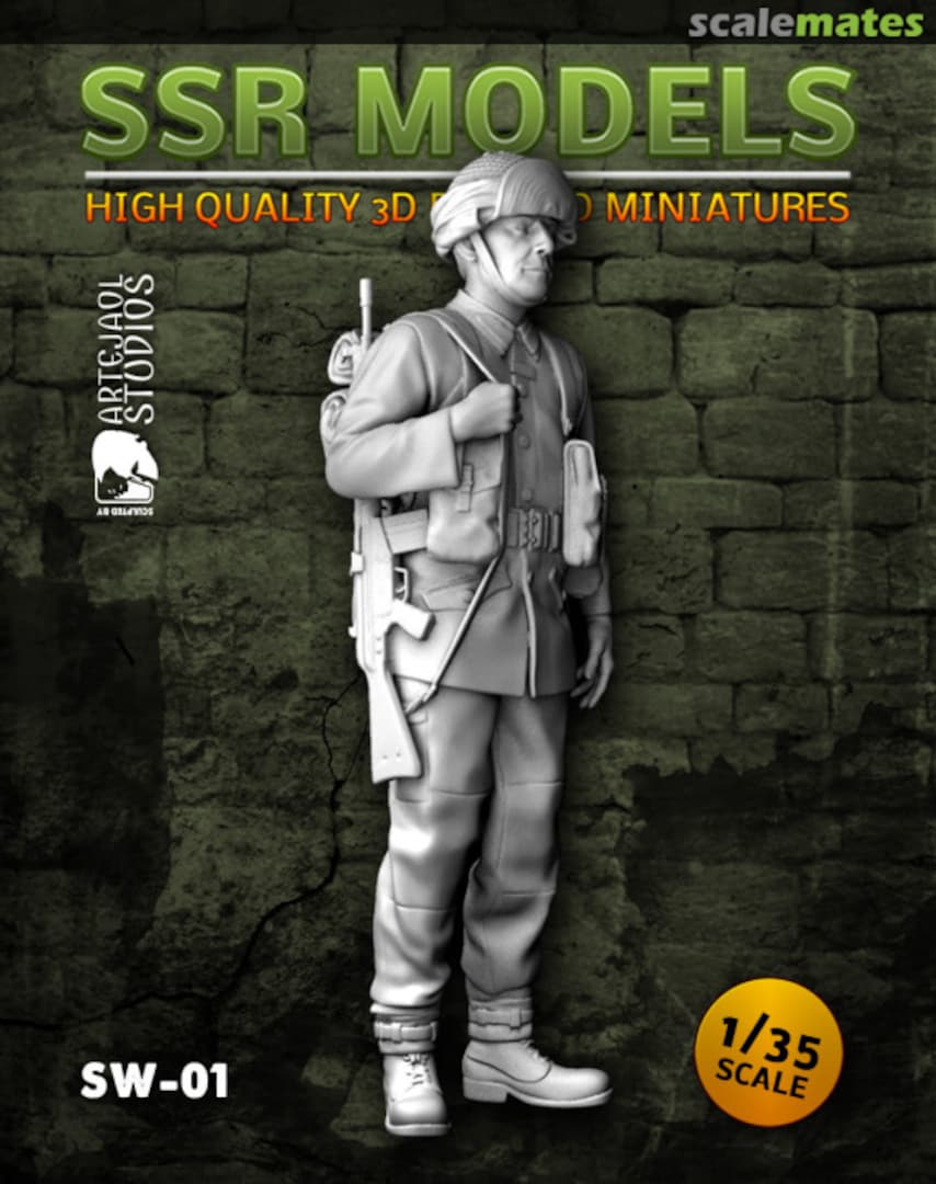 Boxart Svensk Soldat M59 SW-01 SSR Models