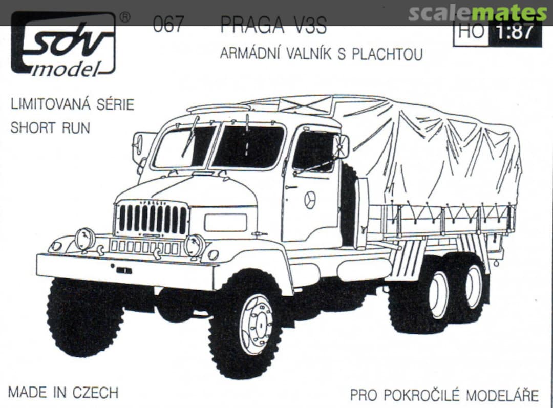 Boxart Praga V3S 067 SDV Model Boxart Praga V3S 067 SDV Model