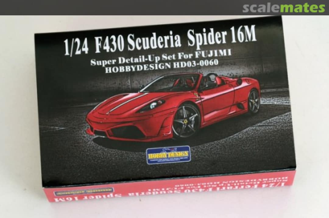 Boxart F430 Scuderia Spider 16M HD03-0060 Hobby Design Boxart F430 Scuderia Spider 16M HD03-0060 Hobby Design