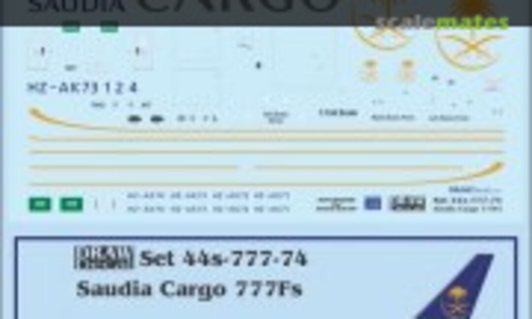 1:144 Saudi Cargo 777Fs (Draw Decal 44-777-74) 44-777-74