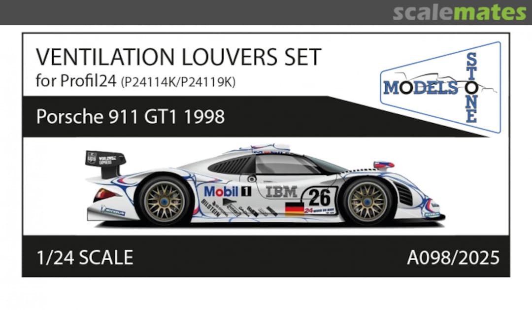 Boxart Porsche 911 GT1 (1998) Le Mans - Ventilation Louvers Set A098/2025 Stone Models Boxart Porsche 911 GT1 (1998) Le Mans - Ventilation Louvers Set A098/2025 Stone Models