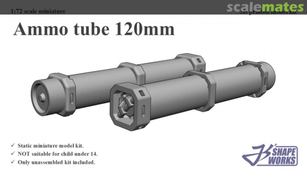 Boxart Ammo tube 120mm JS72D008 Js' Shapeworks Boxart Ammo tube 120mm JS72D008 Js' Shapeworks