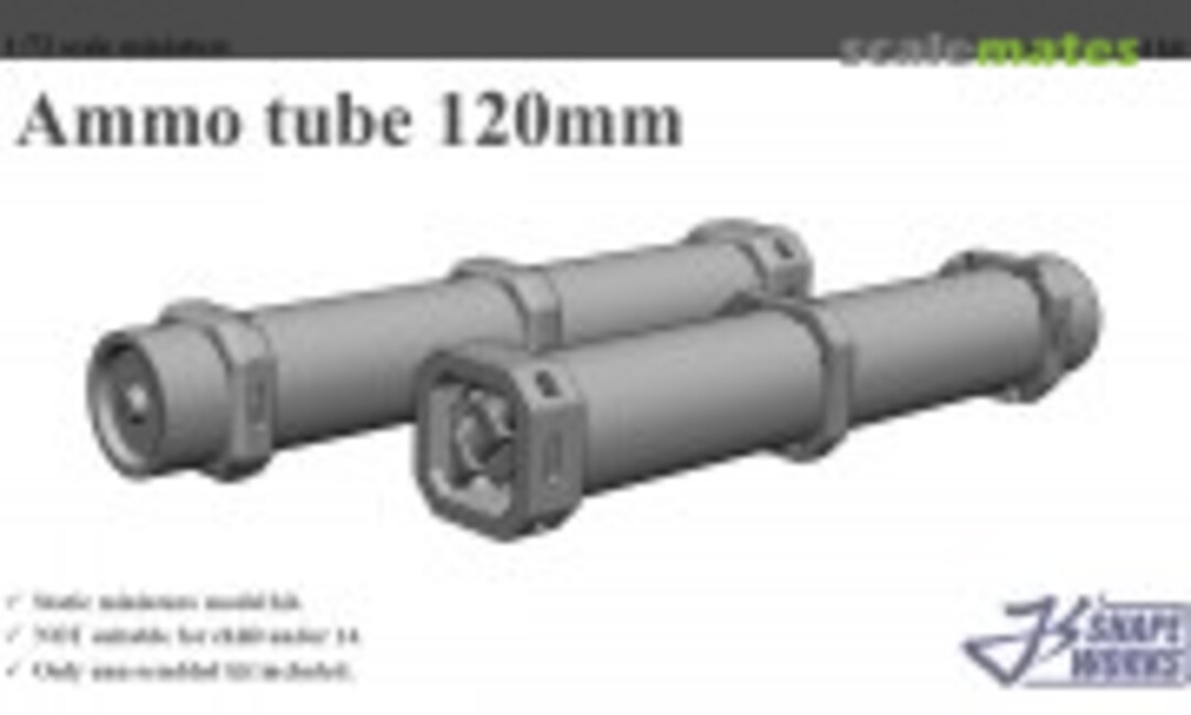 1:72 Ammo tube 120mm (Js' Shapeworks JS72D008) JS72D008