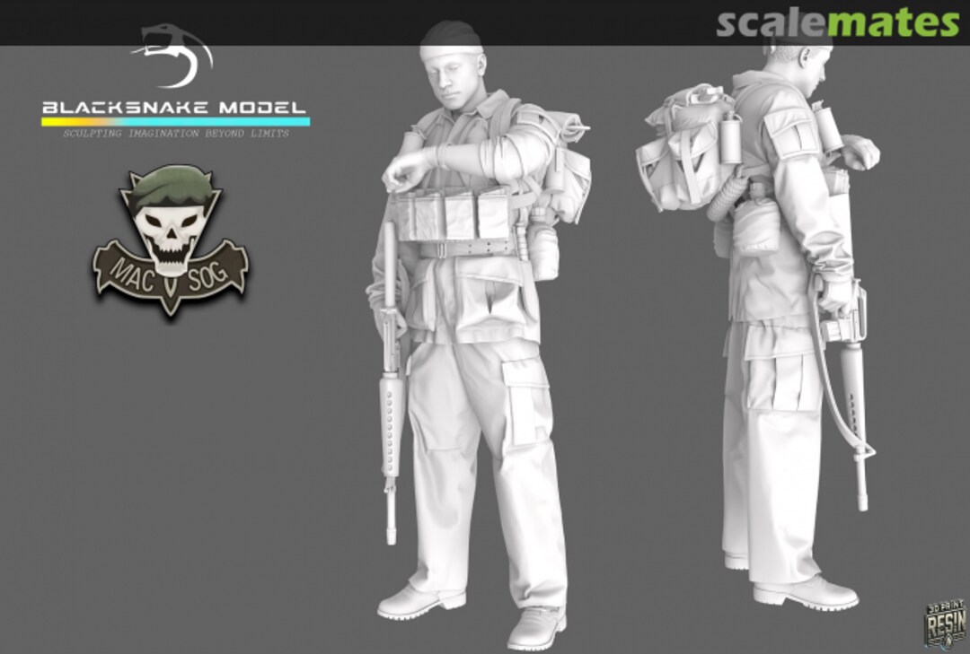 Boxart MACV SOG Soldier 09 SOG_09_72 BlackSnake Model Boxart MACV SOG Soldier 09 SOG_09_72 BlackSnake Model