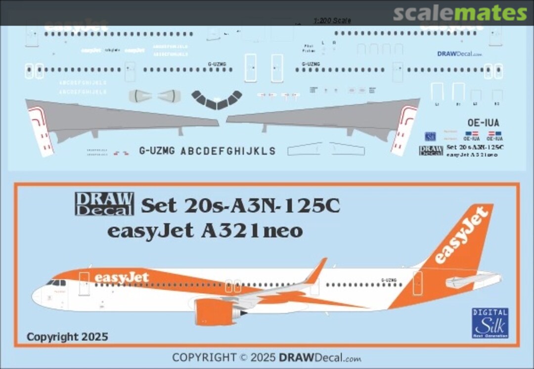 Boxart easyJet A321neo 20-A3N-125C Draw Decal