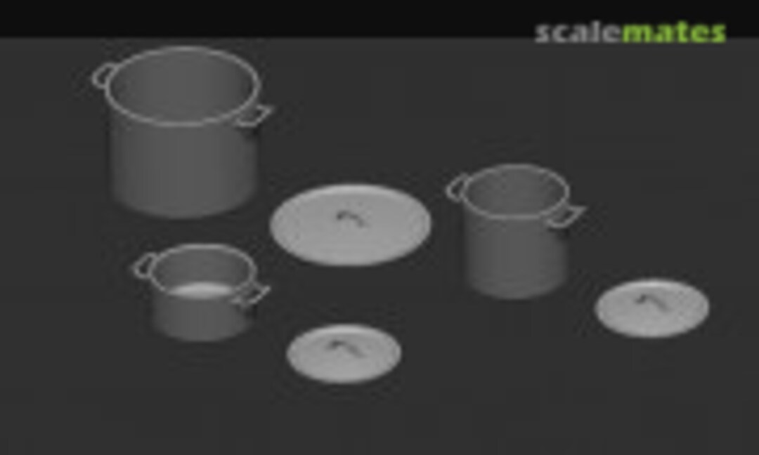 1:48 Cooking Pots (Firma49 C064-48) C064-48