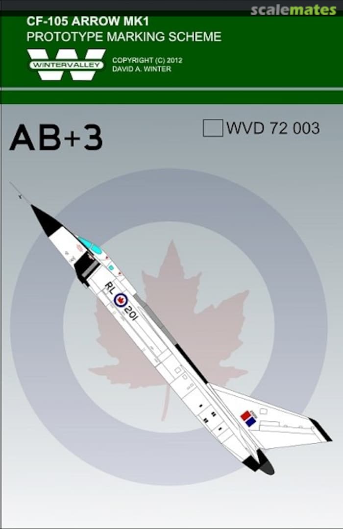Boxart CF-105 Arrow Mk1 WVD 72-003 Wintervalley Boxart CF-105 Arrow Mk1 WVD 72-003 Wintervalley