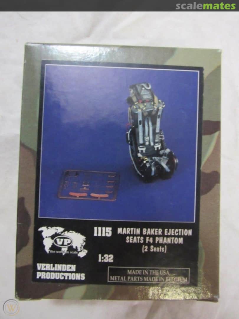 Boxart Martin Baker F4 Seats (2) 1115 Verlinden Productions Boxart Martin Baker F4 Seats (2) 1115 Verlinden Productions