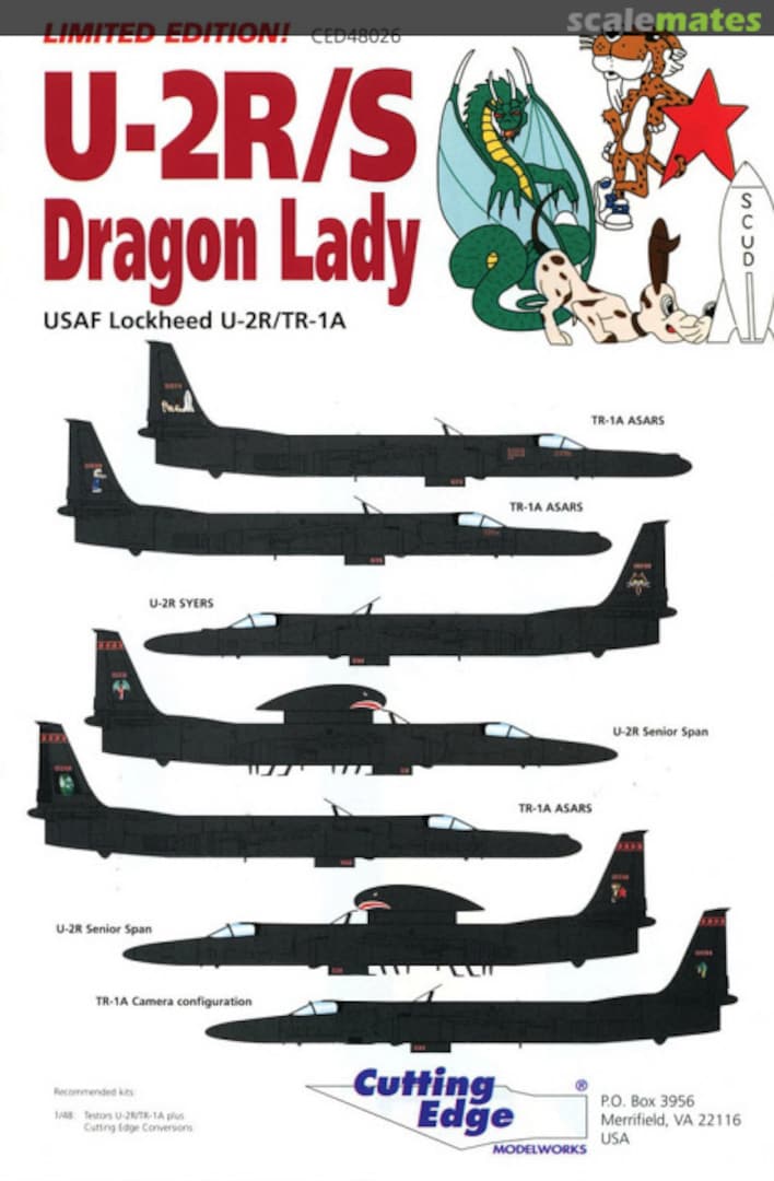 Boxart U-2R/S Dragon Lady CED48026 Cutting Edge Modelworks Boxart U-2R/S Dragon Lady CED48026 Cutting Edge Modelworks