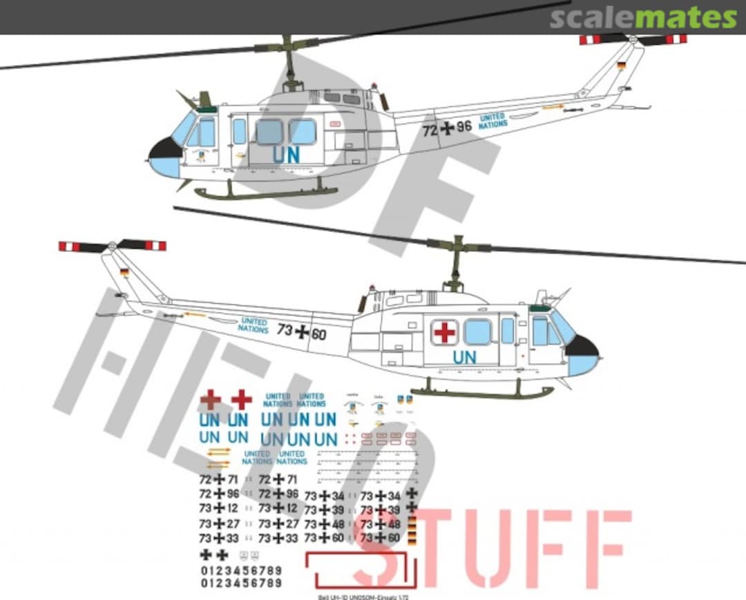 Boxart Bell UH-1D UNOSOM DF30872 DF HeloStuff Boxart Bell UH-1D UNOSOM DF30872 DF HeloStuff