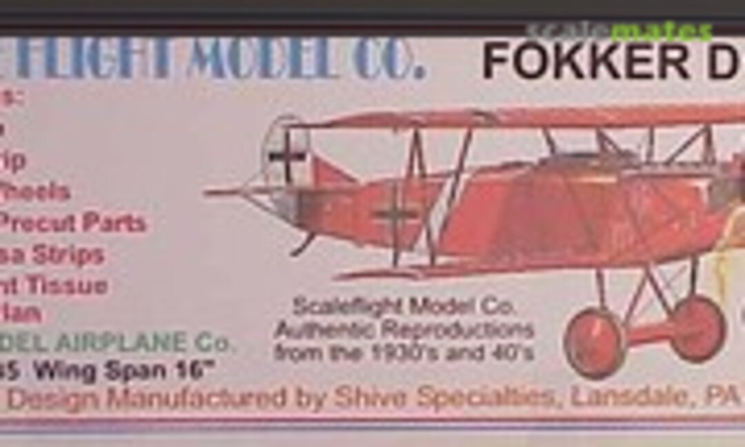 1:22 Fokker D.VII (Scale Flight Model Co. 3035)