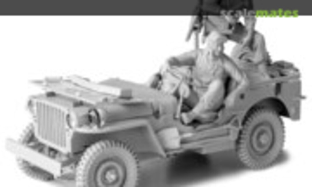 1:16 WWII U.S.ARMY 1/4 ton 4x4 truck with Driver &amp; Gunner (SOL MM338)