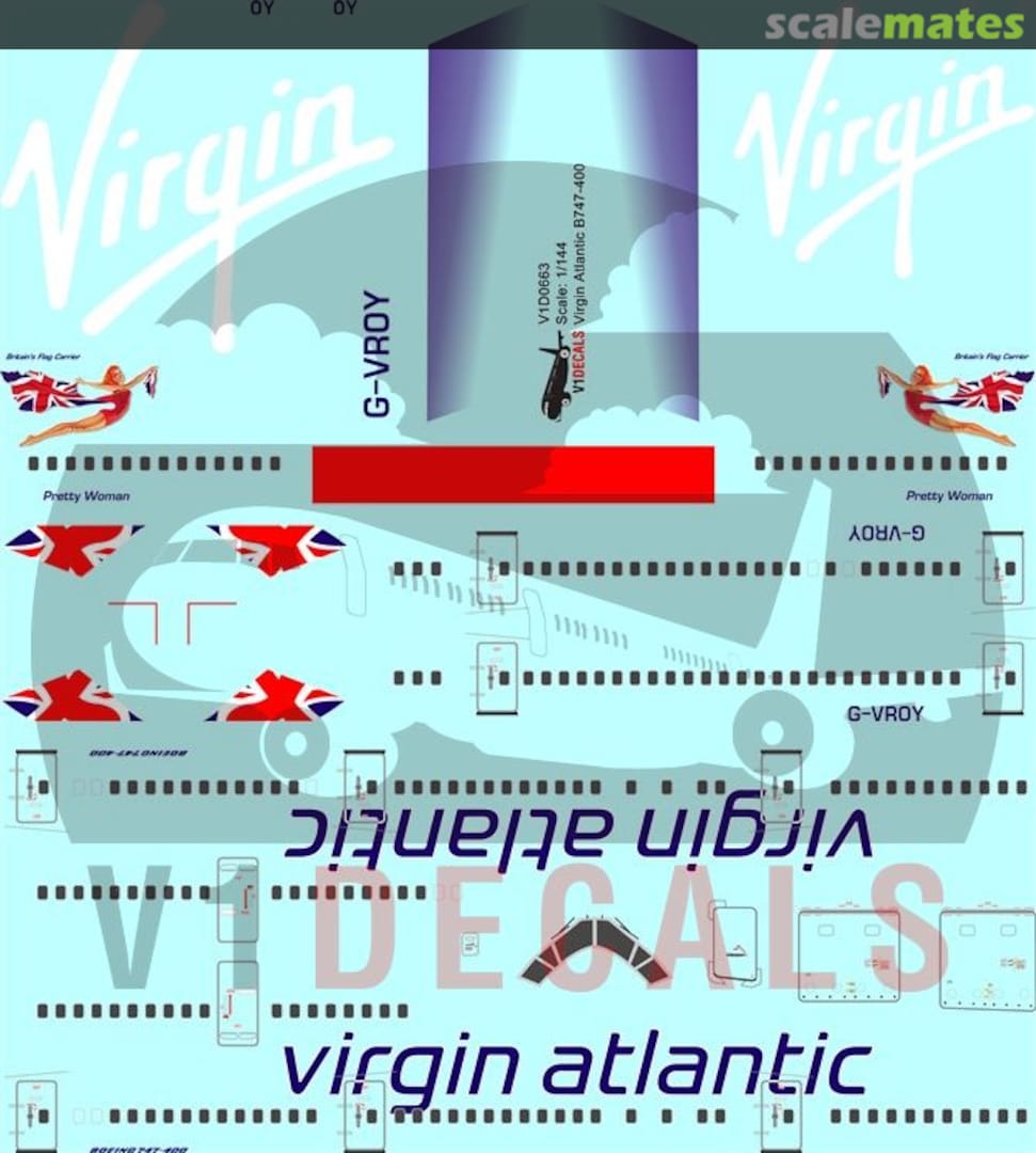 Boxart Virgin Atlantic Airways Boeing 747-400 (New Livery) V1D0663-144 V1 Decals Boxart Virgin Atlantic Airways Boeing 747-400 (New Livery) V1D0663-144 V1 Decals