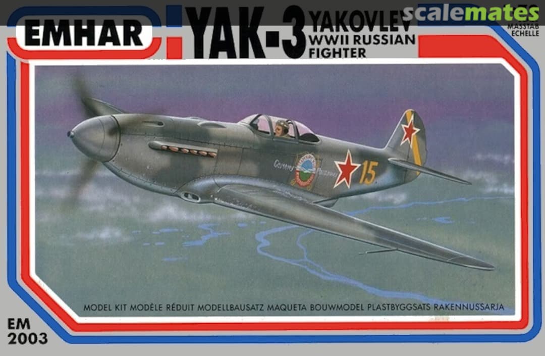 Boxart Yakovlev Yak-3 WWII Russian Fighter EM2003 EMHAR