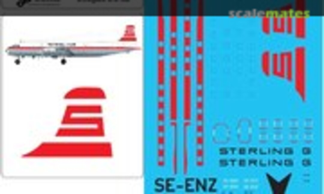 1:72 Sterling Douglas DC-6B with window masks (Lima November Decals LN72-558) LN72-558