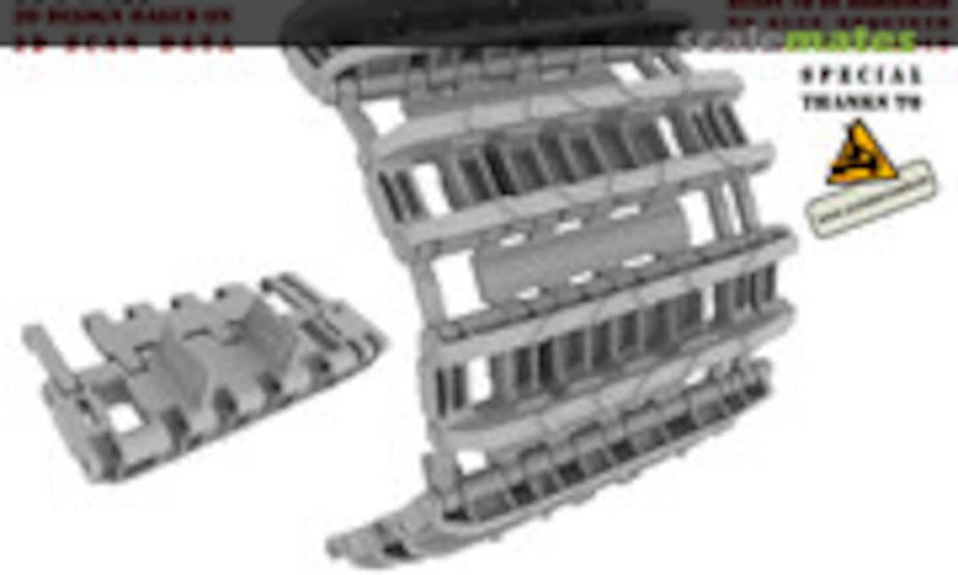 1:35 Tiger II Tracks Kgs 73/800/300 Early Pattern 1 (Panzerwerk design 35-PW023) 35-PW023