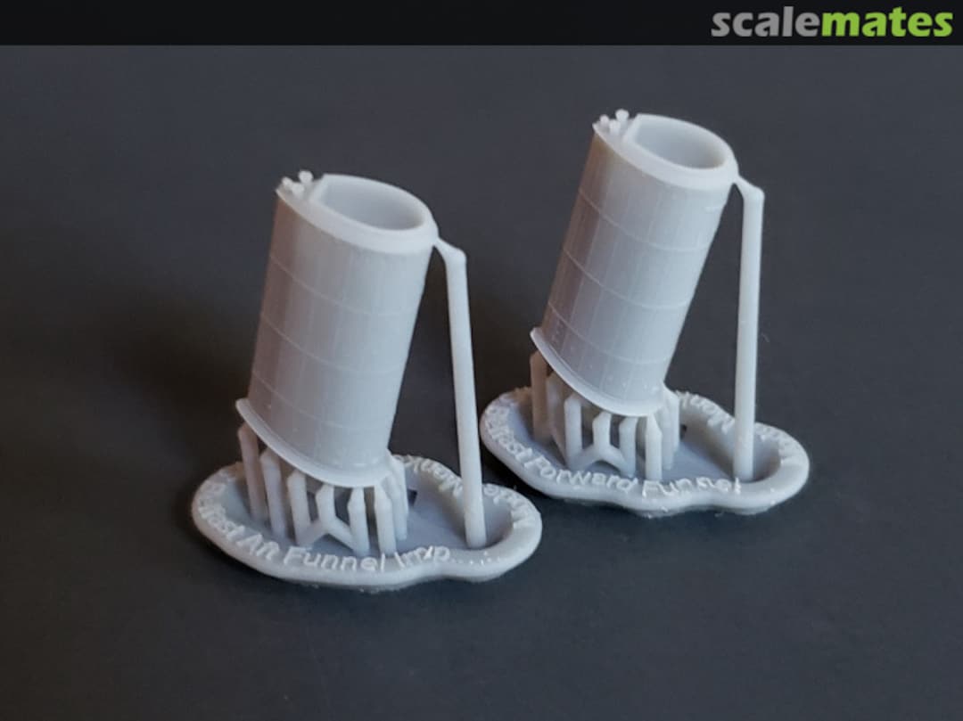 Boxart HMS Belfast and HMS Edinburgh Funnels 600-Belfast Funnels-2 Model Monkey